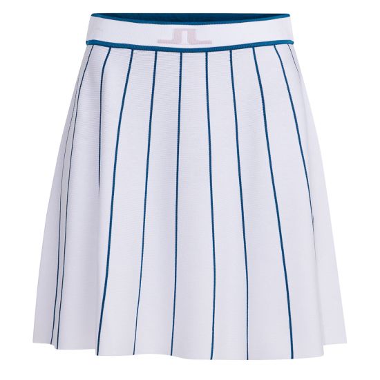 J.Lindeberg Women's Bay Knitted Golf Skirt - White - SS22