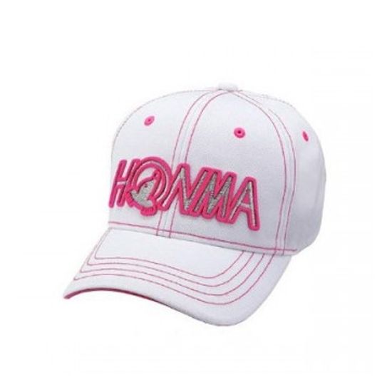 Honma Women's Logo Cap - White/Pink