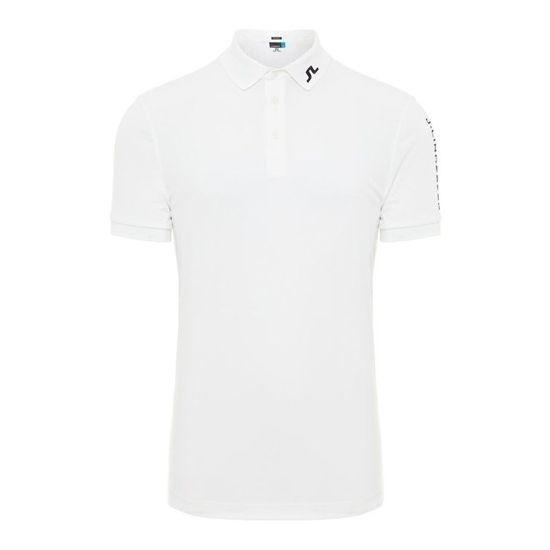 J.Lindeberg M Tour Tech Reg TX Jersey Polo Shirt - White