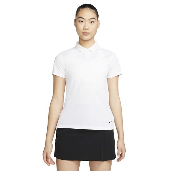 Nike Women's Dri-FIT Victory Golf Polo - White/Black