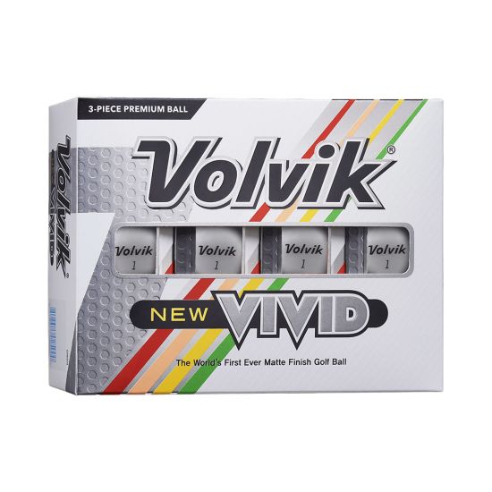 Volvik New Vivid Golf Balls - White