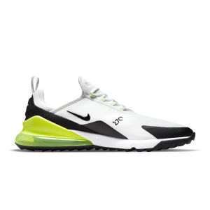 Nike Men's Air Max 270 G Golf Shoes - White/Volt/Barely Volt/Black