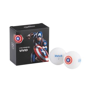 Volvik Marvel Golf Balls 4 Pack - Captain America   