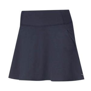 Puma Women's Pwrshape Solid Woven Golf Skirt - Navy Blazer