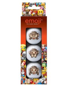 Emoji 3pk Golf Balls Monkey