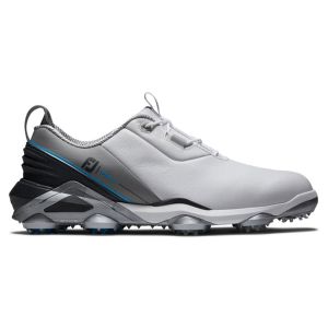 Footjoy Men's Tour Alpha Golf Shoes - White/Grey/Blue