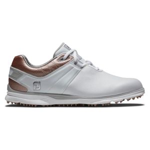 Footjoy Women's Pro/SL Golf Shoes - White/Rose Gold
