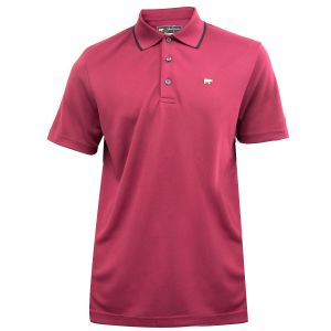 Jack Nicklaus Men's Fancy Contrast Collar Solid Polo - Rhododendron