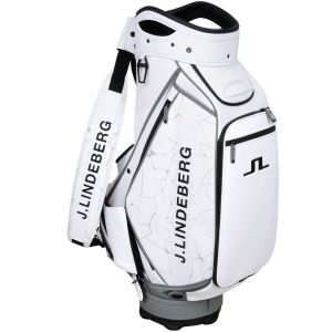 J.Lindeberg Tour Staff Golf Bag - Slit White 