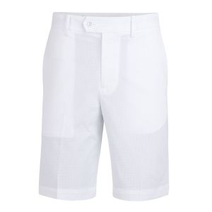 J.Lindeberg Men's Vent Tight Golf Shorts - White - SS22