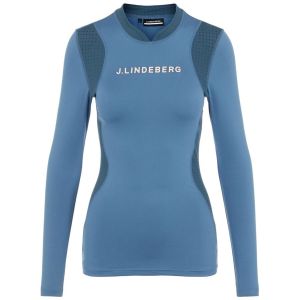 J.Lindeberg Women's Zowie Compression Top - Captains Blue - FW21