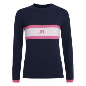 J.Lindeberg Women's Avaleigh Golf Knit Sweater - JL Navy - SS22