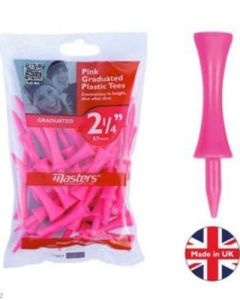 Masters Plastic Graduated Tees 2 1/4 Pink (25pcs) 