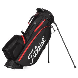 Titleist Players 4 Plus Stand Bag - Black/Black/Red