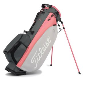 Titleist Players 4 Plus Stand Bag - Charcoal/Gray/Coral
