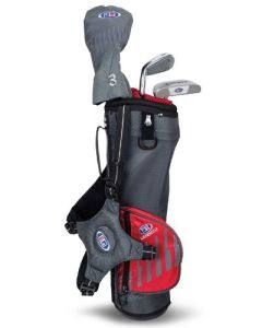 US Kids UL39 3-Club Carry Set All Graphite - Grey/Red