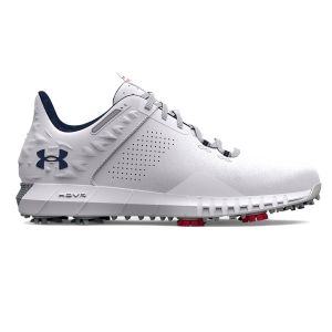 Under Armour Men's UA HOVR™ Drive 2 Wide (E) Golf Shoes - White/Metallic Silver 