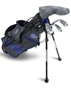 US Kids 2020 UL45 4-Club Stand Bag Set All Graphite - Grey/Blue