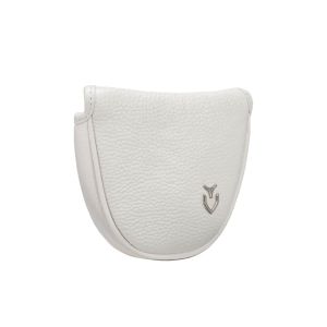 Vessel Genuine Leather Putter Mallet Golf Cover - White