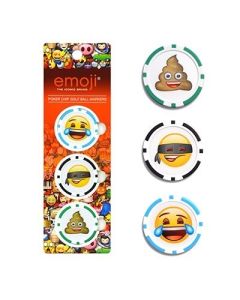 Emoji 3pk Golf Poker Chips Ball Marker